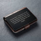 Proverbs 3:5-6- Engraved Metal Wallet Card- Inspirational Christian Bible Verse Affirmations Messages-Inspirational Scripture
