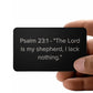 Psalm 23:1Engraved Metal Wallet Card- Inspirational Christian Bible Verse Affirmations Messages-Inspirational Scripture
