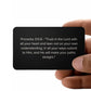 Proverbs 3:5-6- Engraved Metal Wallet Card- Inspirational Christian Bible Verse Affirmations Messages-Inspirational Scripture
