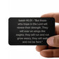 Isaiah 40:31 Engraved Metal Wallet Card- Inspirational Christian Bible Verse Affirmations Messages-Inspirational Scripture