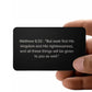 Matthew 6:33 Engraved Metal Wallet Card- Inspirational Christian Bible Verse Affirmations Messages-Inspirational Scriptur