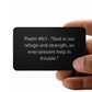Psalm 46:1  Engraved Metal Wallet Card- Inspirational Christian Bible Verse Affirmations Messages-Inspirational Scripture