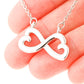 I Love You More Than Coffee-Valentines Day -Infinity Hearts Necklace-Funny Valentine Gift For Her
