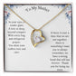 To My Mother Necklace With Custom Message-Gifts For Mom