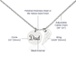 Memorial Necklace Dad, Remembrance Jewelry, Angel Wing Charm for Loss Of Father, Sympathy Pendant, Bereavement Gift Necklace for Son Or Daughter