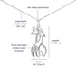 Giraffe Pendant Necklace, Motivational Jewelry, Giraffe Charm, Animal Necklace, Inspirational Gift, Wildlife Jewelry, Giraffe Lover Accessory