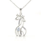 Gift For My Granddaughter - Interlocking Giraffes Pendant Necklace