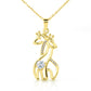 Giraffe Pendant Necklace, Motivational Jewelry, Giraffe Charm, Animal Necklace, Inspirational Gift, Wildlife Jewelry, Giraffe Lover Accessory