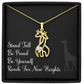 Giraffe Pendant Necklace, Motivational Jewelry, Giraffe Charm, Animal Necklace, Inspirational Gift, Wildlife Jewelry, Giraffe Lover Accessory